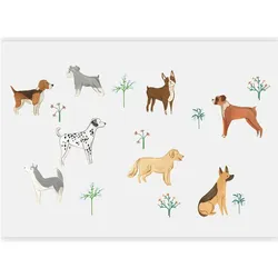 Artgeist, Tapete, Fototapete - Doggies - a Subtle Illustration for Children (200 x 140 cm)