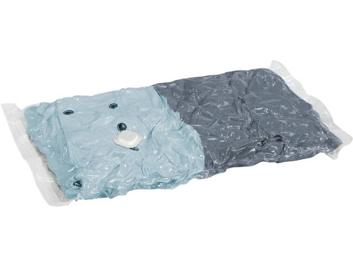 Vakuumierbeutel WENKO Reise-Set , transparent, Kunststoff, Folienbeutel, Vakuumierbeutel, Vakuumbeutel für Kleidung zur platzsparenden Aufbewahrung, mit Pumpe, Topseller