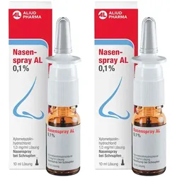 Nasenspray AL Erwachsene 0,1% Doppelpack 2X10 ml Lösung