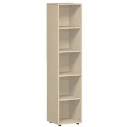 Geramöbel Aktenregal »New York« schmal 5 OH braun, 40x181x40 cm