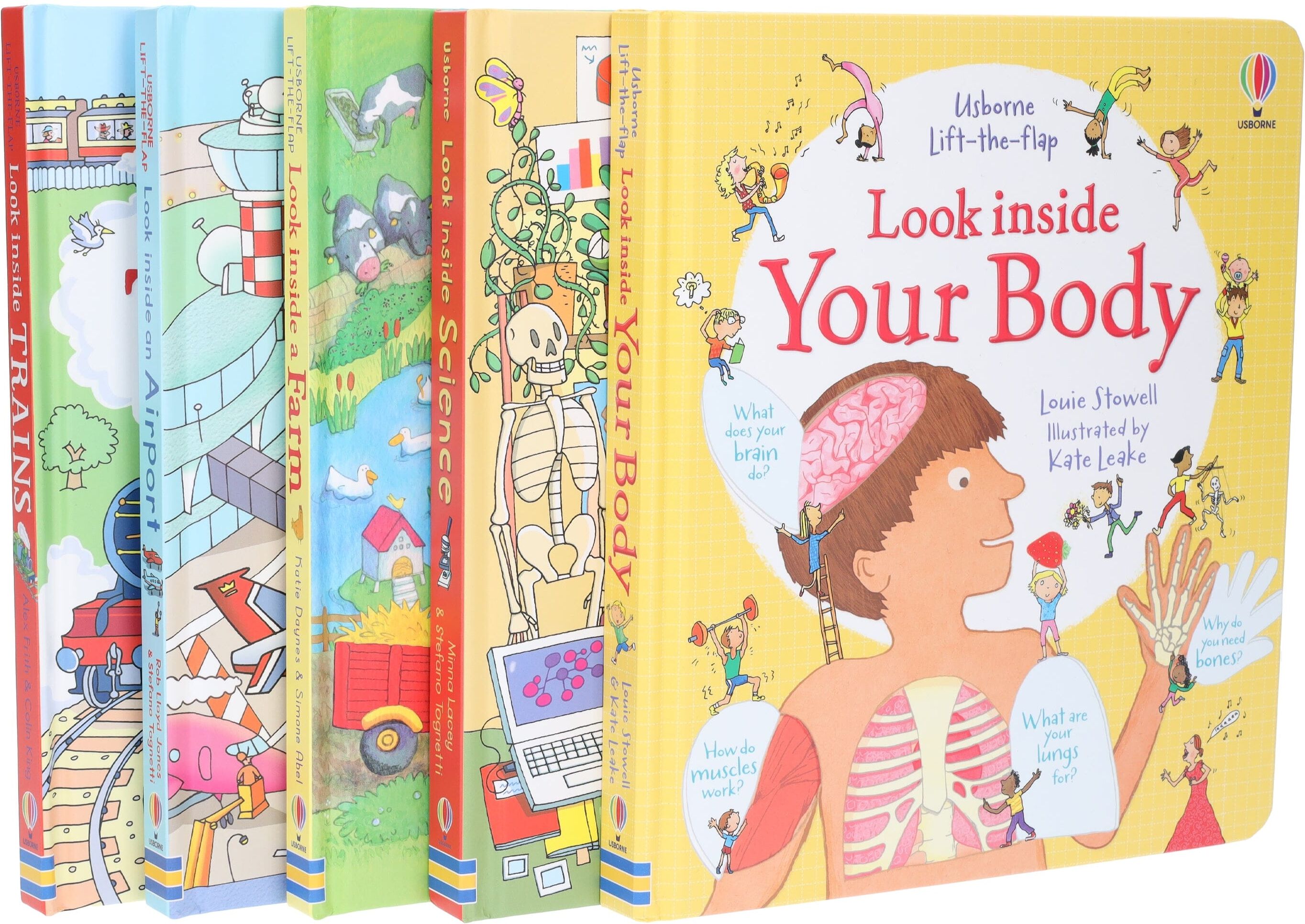 Usborne Lift the Flap Look Inside 5 Books Collection Set - Ages 5+ - Board Book Usborne Publishing Ltd