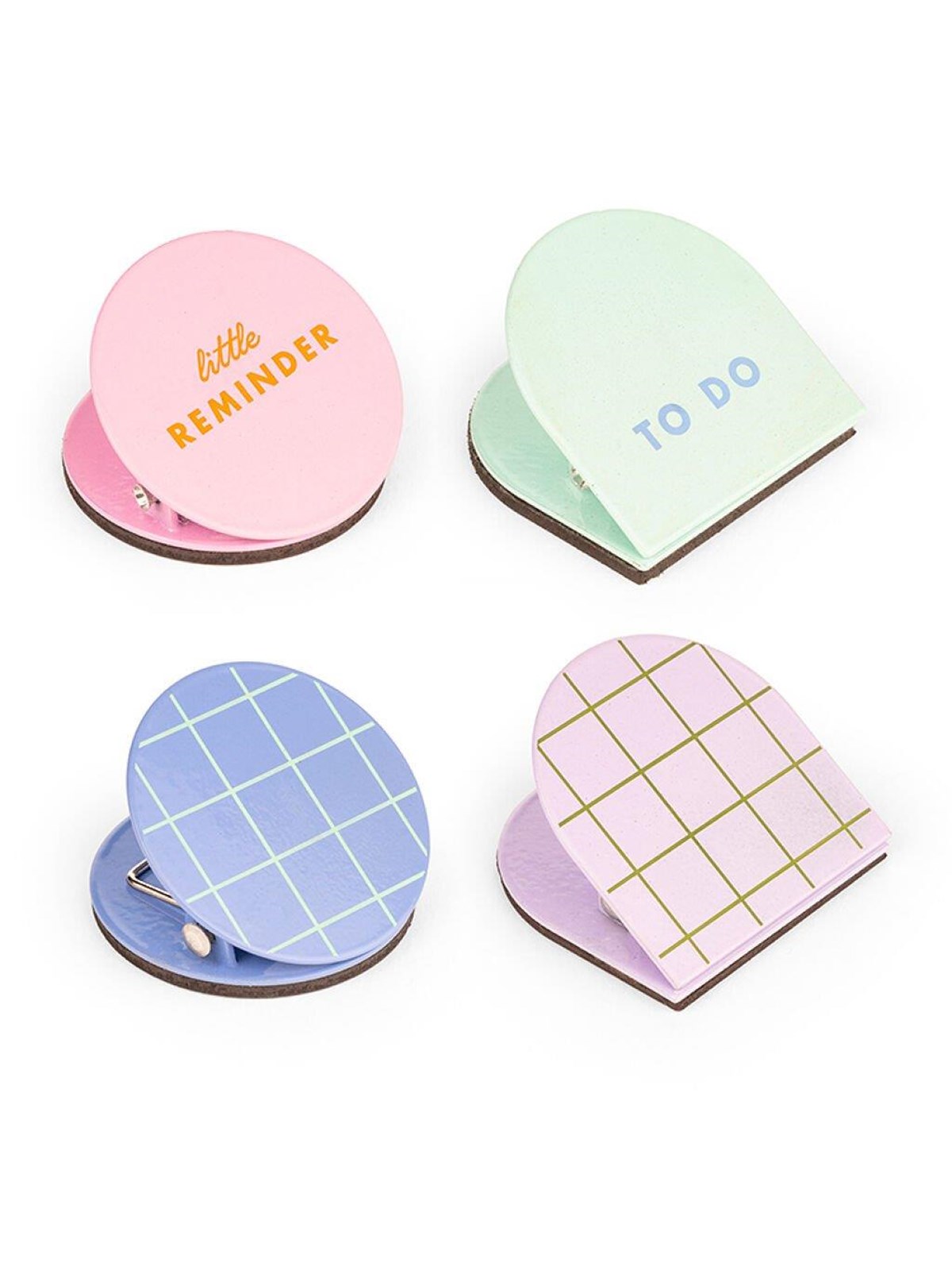 Kikkerland - Inkerie Magnetic Clips - Set of 4 - 4 x 4 x 2.75 cm