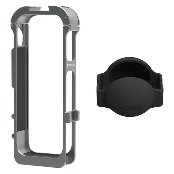 Sunnylife metal magnetic frame with silicone lens cover for Insta360 X5 (X5-BK012)