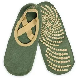 GAIAM Gaiam Damen Socken GRIPPY YOGA BARRE SOCKS OLIVE, Größe 000 in Blau 351