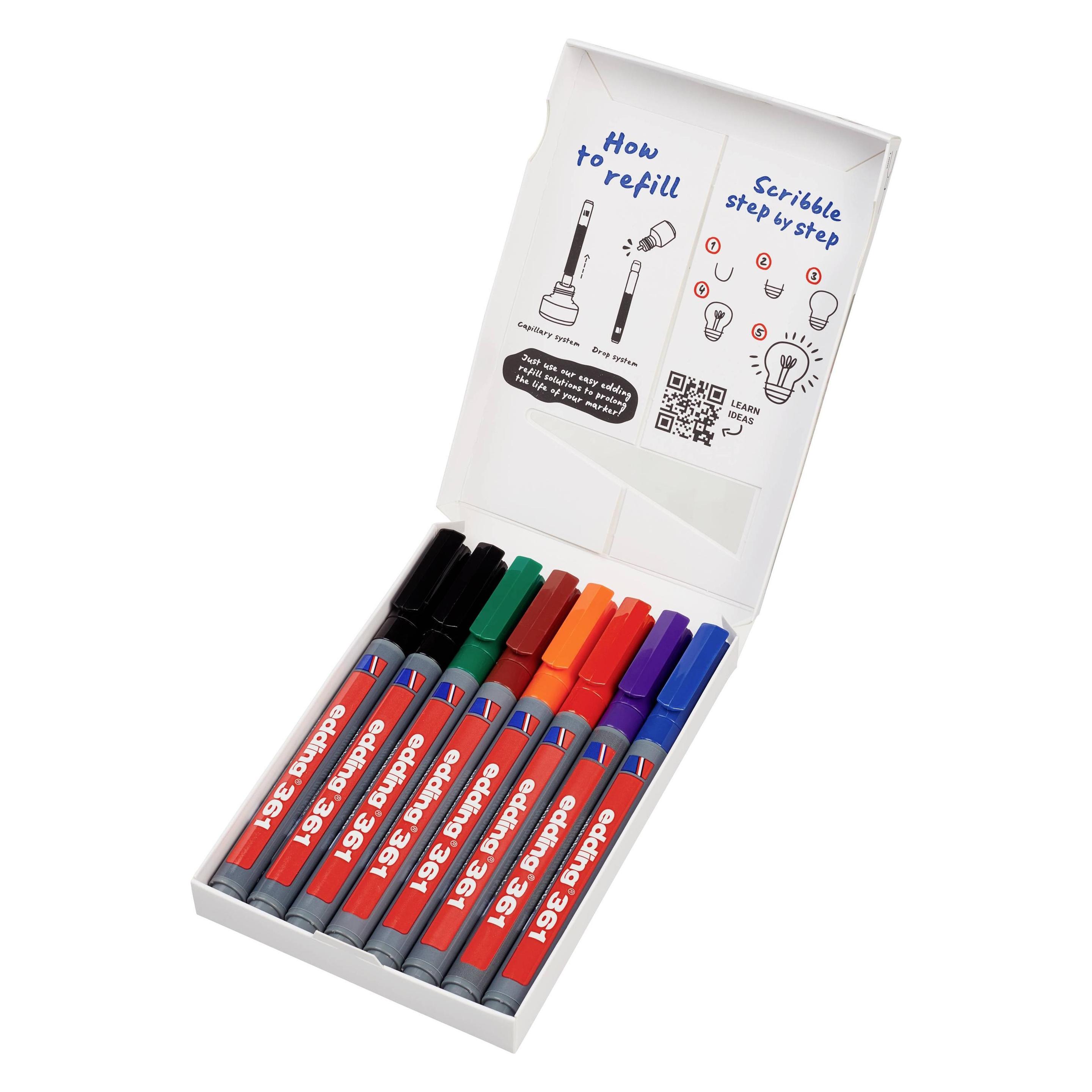 Edding Whiteboardmarkeretui (8x) (361-8-S2999)