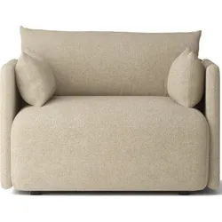 Offset Bouclé 1-Sitzer-Sofa beige