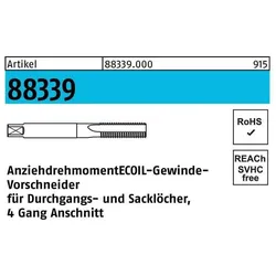 Amecoil, Gewindeschneider + Gewindebohrer, Gewindevorbohrer R 88339 M 24 Stahl