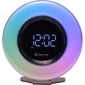 Denver Tageslichtwecker CRL-342, dimmbar, mit 3 Klängen & Radio, simuliert Sonnenaufgang