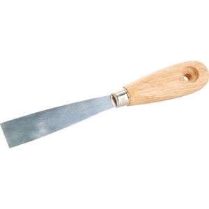 Schuller Spachtel 50030, Breite 25mm, Malerspachtel aus Stahl, mit Holzgriff
