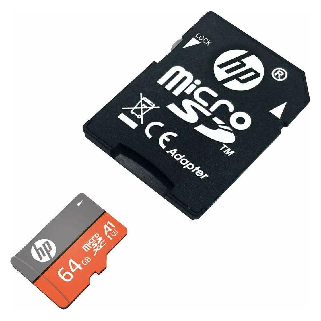 HP SDU U3 Micro SD A1 card 64GB (64 GB, microSDXC, U3, UHS-I) (HFUD064-1V31A)