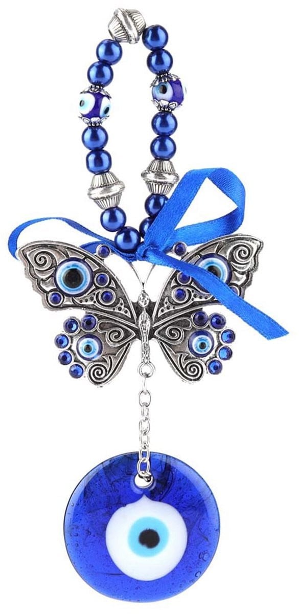 Dailygoods Boze Oog Amulet Beschermende Hanger Talisman voor Geluk B/D: 12,5 x 9,5 cm