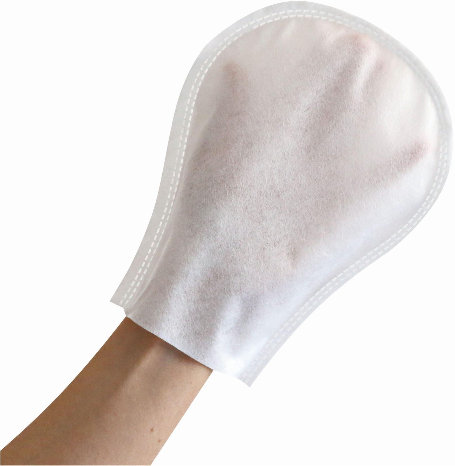 HYGOSTAR Einmal-Waschhandschuh SPUNLACE Einheitsgröße weiß 5343