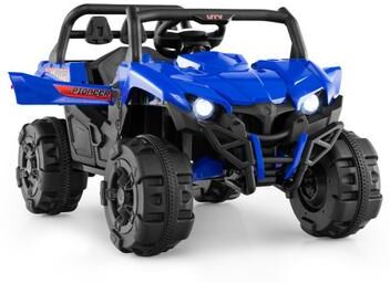 Costway 12V Battery Powered Electric Vehicle with Remote Control and 3 Speeds-Blue
