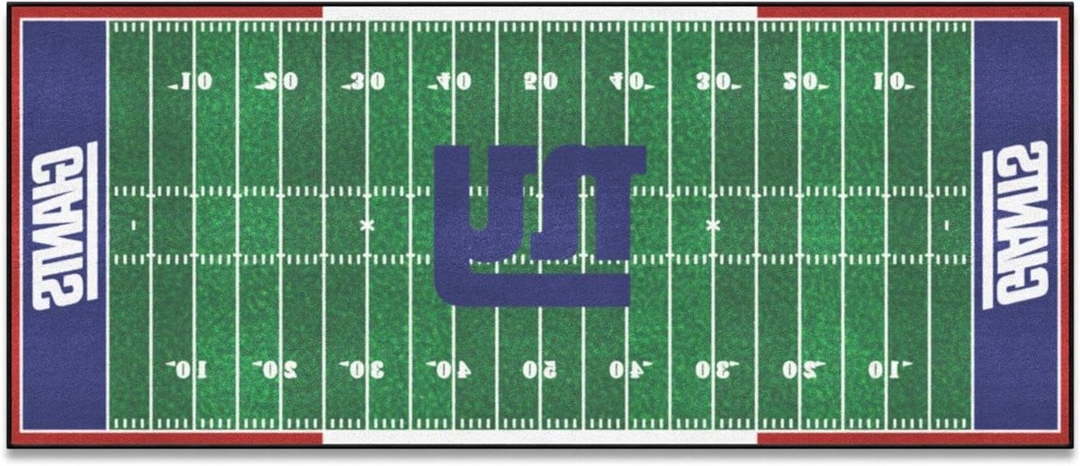 Voetbalveld Runner Vloermat van Nylon met Teamkleuren - B/D: 183 x 76 cm