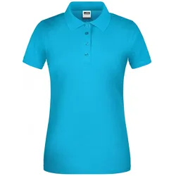 Damen Bio Polo T-Shirt "JN873" - S - turquoise