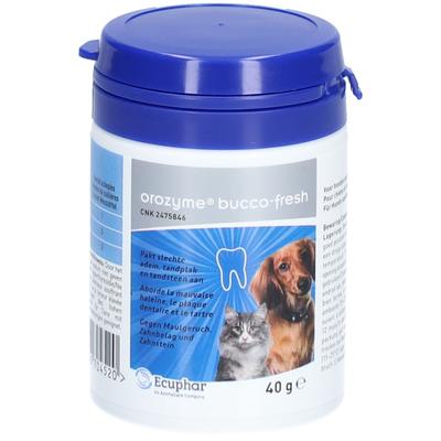 Ecuphar Orozyme Bucco-Fresh PlaqueOff f.Hund/Katze 1x40 g Pulver