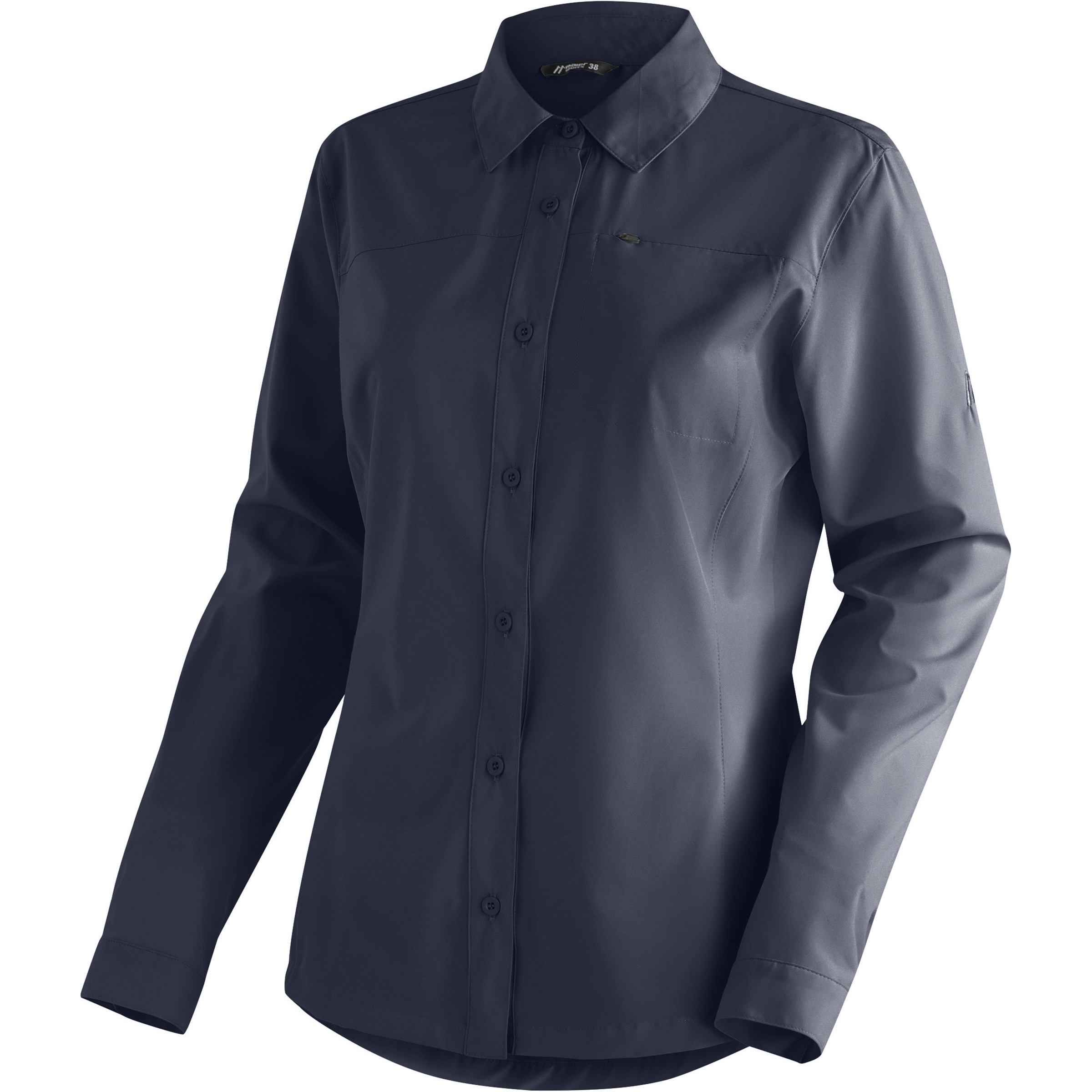 Maier Sports Magos Damen Blusen blau Größe L Camping Elastisch