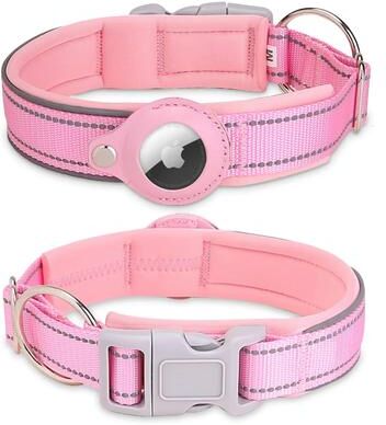 Pet Hub Apple Airtag Anti Lost Dog Collar: Pet Accessories For Protection & Tracking M 3