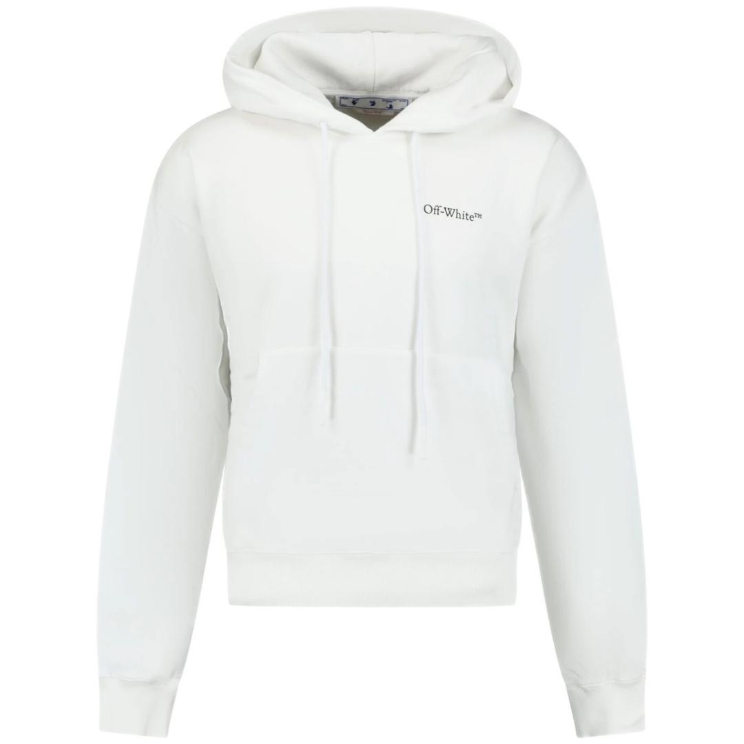 Gebroken witte Caravaggio Crowing Design Weisser ubergrosser Kapuzenpullover