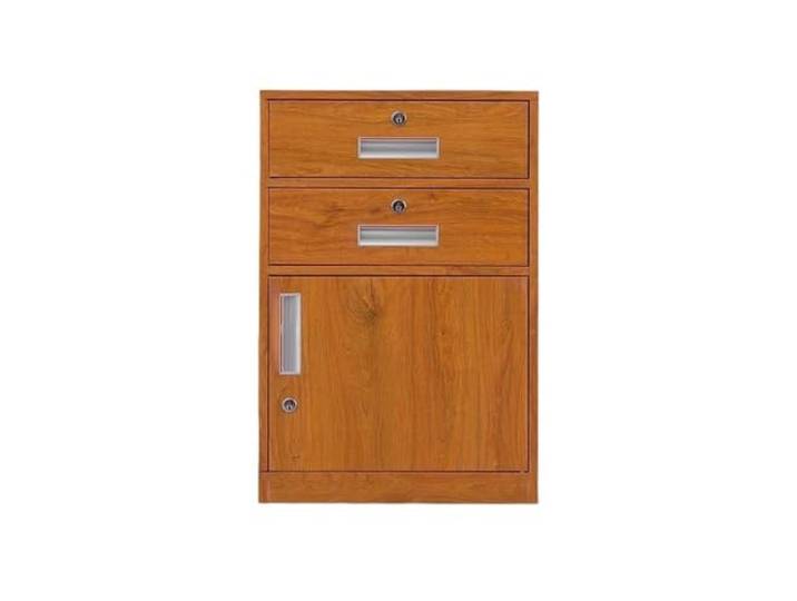 Büroschrank Daten-Büroschrank, Nachttisch, Kleiner Schrank, Blechschrank, Aktenschrank, kurzer, Schublade unter dem Schreibtisch, Aktivitätsschrank(Bruin)