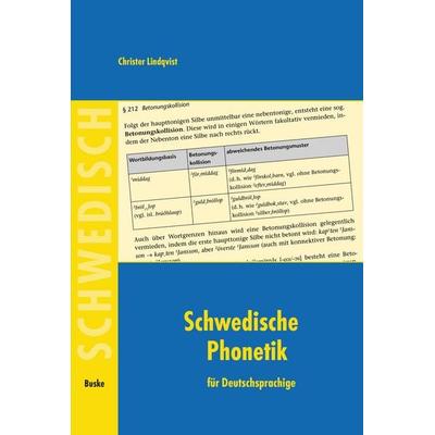 Schwedische Phonetik, Taschenbuch von Christer Lindqvist, Buske, H, 978-3-96769-964-7