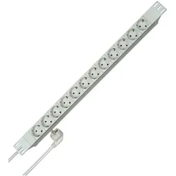 Kopp, Steckdosenleiste, Steckdosenleiste PROFIversal 12-fach (12x, CEE 7/4, 2 m)