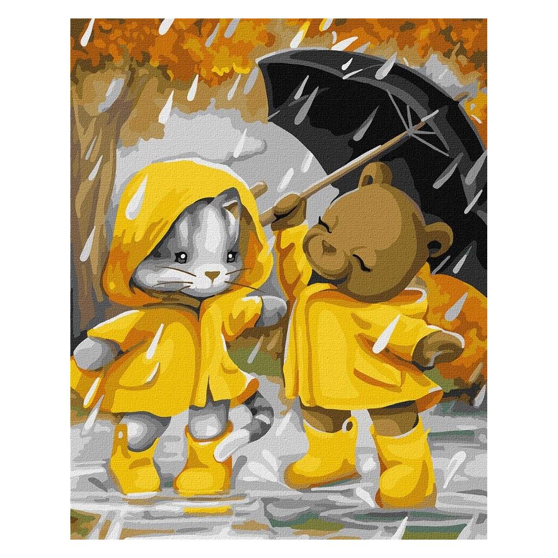 Ideyka Malen nach Zahlen - Spaziergang im Regen (56585731)