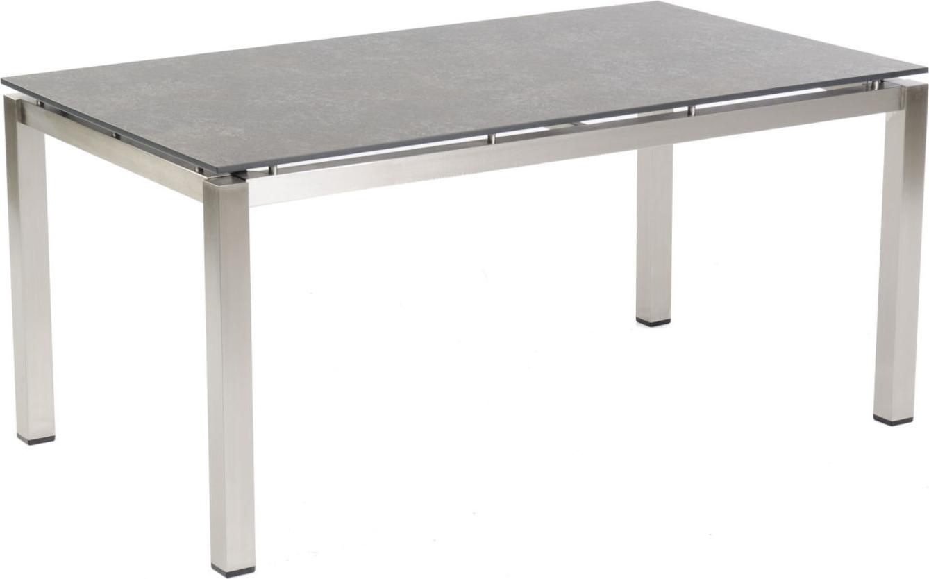 Sonnenpartner Gartentisch Base 160x90 cm Edelstahl Tischsystem wählbare Platte
