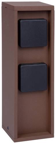 BOLD 10615 Gartensteckdose 2fach Rost ohne Kabel