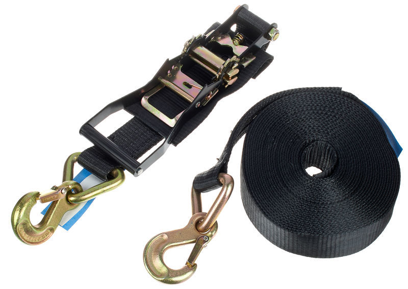 Stairville Ratchet Hook Strap 50mm x12m T nero