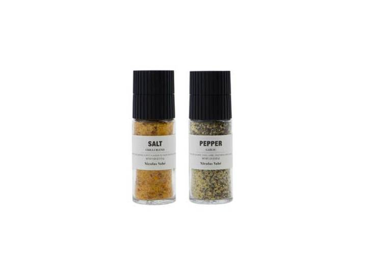 Nicolas Vahé geschenkset - zout, chili + peper, knoflook