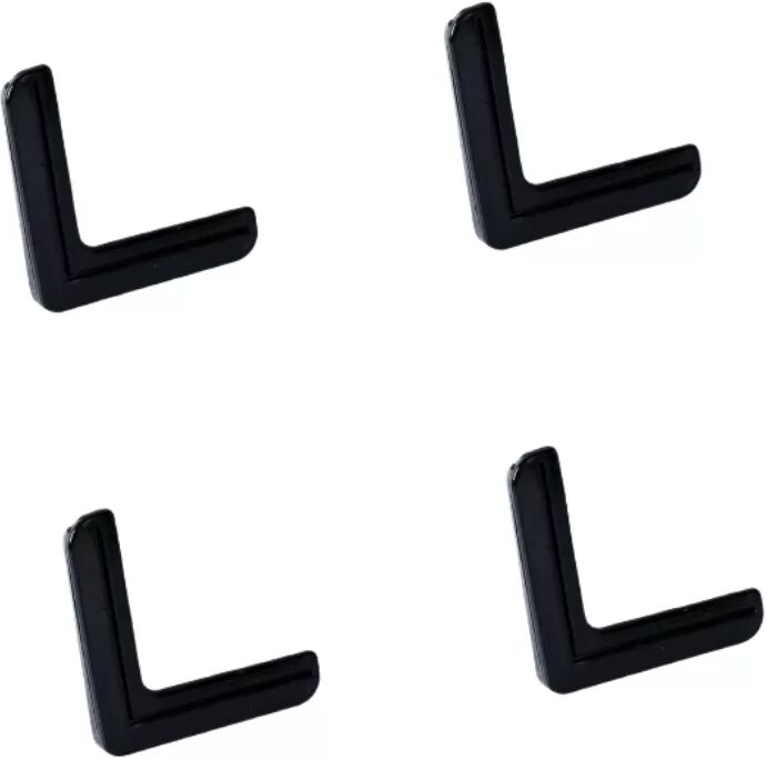 INF Sicherheits-Eckenschutz, Kantenschutz für Möbel (4er-Pack) Schwarz