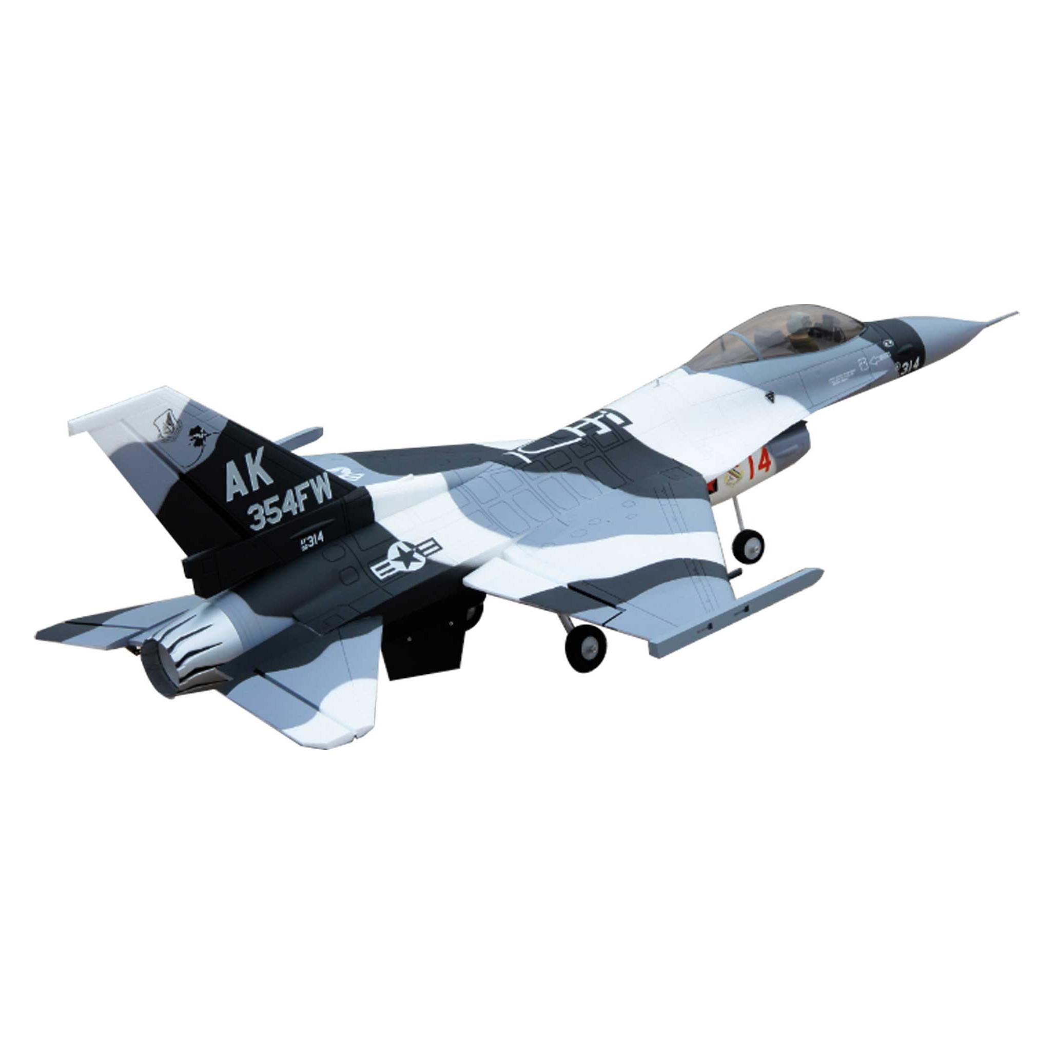 Freewing F-16 Falcon Alaska Snow Camo PNP 70mm Jet EDF (Jet) (FJ21125P)