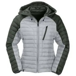 MAUL Annaberg - Steppjacke + Kapuze hellgrau - 40