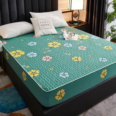 Uplifted Finds Waterproof Quilted Latex Mattress Protector Pad Fitted Sheet Style Bed Cover 140 X 200 X 30 Cm 09