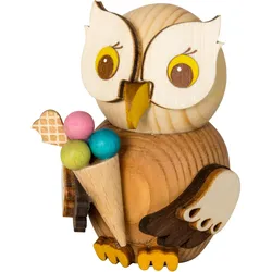 Kuhnert, Deko Figuren + Skulpturen, Deko "Mini Eule" - Wahl aus versch. Varianten - Handarbeit aus Holz
