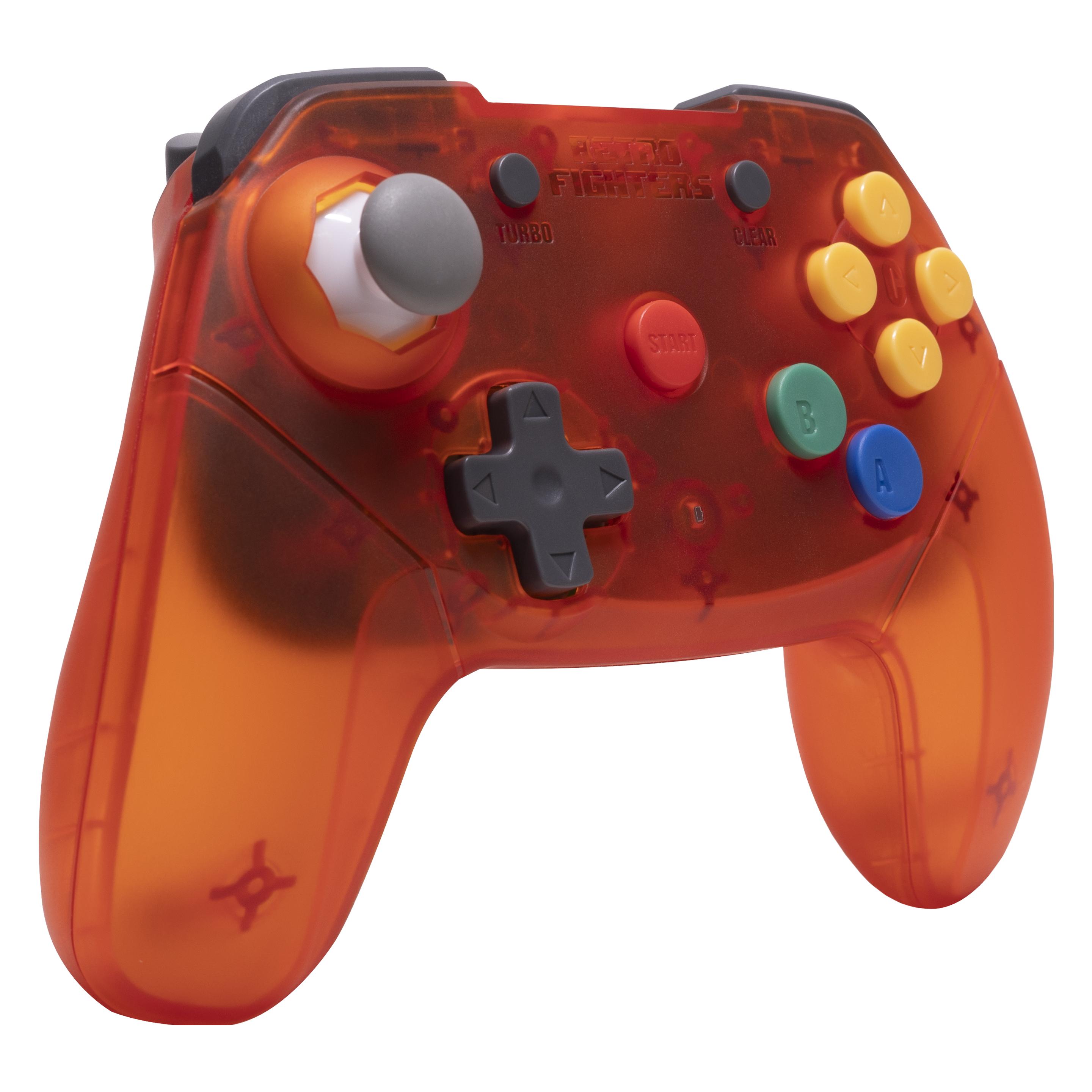 Retro Fighters Brawler64 2.4G Orange - Controller - Nintendo 64 (745808421120)