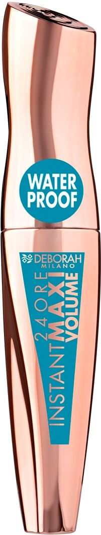 Deborah Milano Máscara de pestañas 24Ore Instant Maxi Volume . Negro