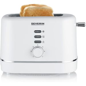 Severin Toaster AT 4324, mit 7 Röststufen & Auftaufunktion, weiß, 850 Watt, Kunststoff, für 2 Scheiben
