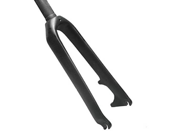 HSQMA Carbon-Starrgabel 20 451mm Faltbares Fahrrad Scheibenbremse BMX-Gabel 28,6mm Gewindelos Gerade Fahrrad Vorderradgabeln (Color : 451mm Matte Black)
