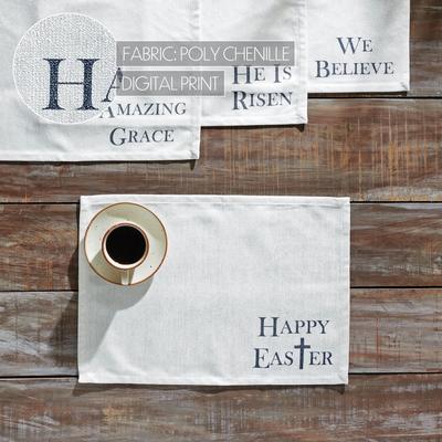 VHC Brands Risen Placemat Set of 4 13x19