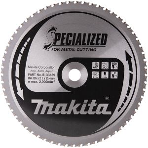 Makita Kreissägeblatt B-33439, Specialized Metal, 305 x 25,4 mm, 60 Zähne, für Metall