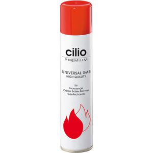 cilio Feuerzeuggas 295542, Nachfüllgas, Butangas (ca. 85 %), mit 5 Mundstücken, 300 ml