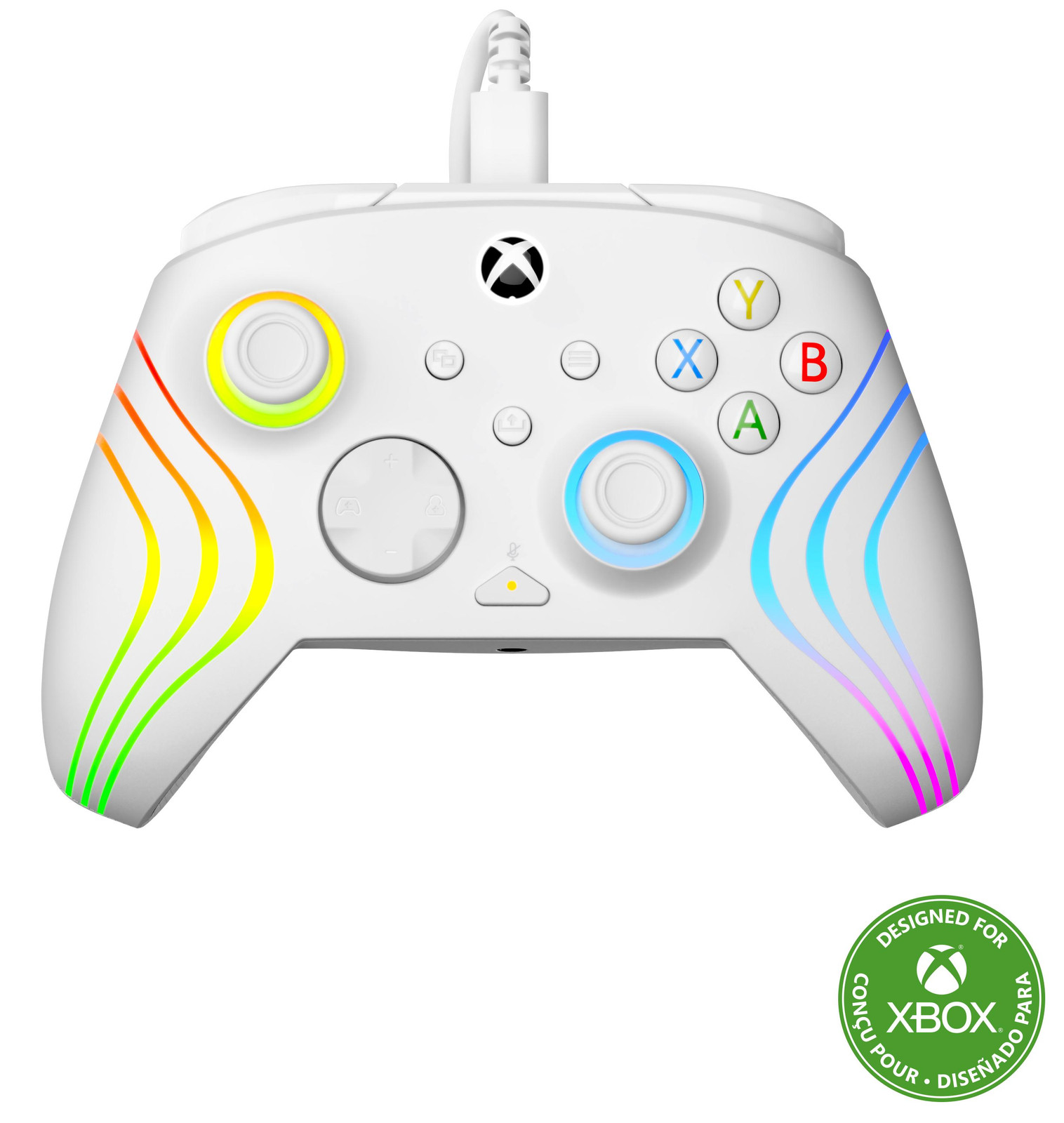 Turtle Beach Afterglow Wave Gamepad - RGB - Wired - Wit - Xbox Series X|S, Xbox One en PC