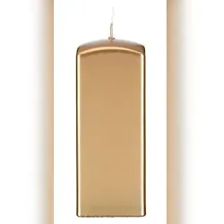 Kopschitz Kerzen Kerzen Quadratische Kerzen (Quader Kerzen) Gold, 150 x 60 x 60 mm, 4 Stück