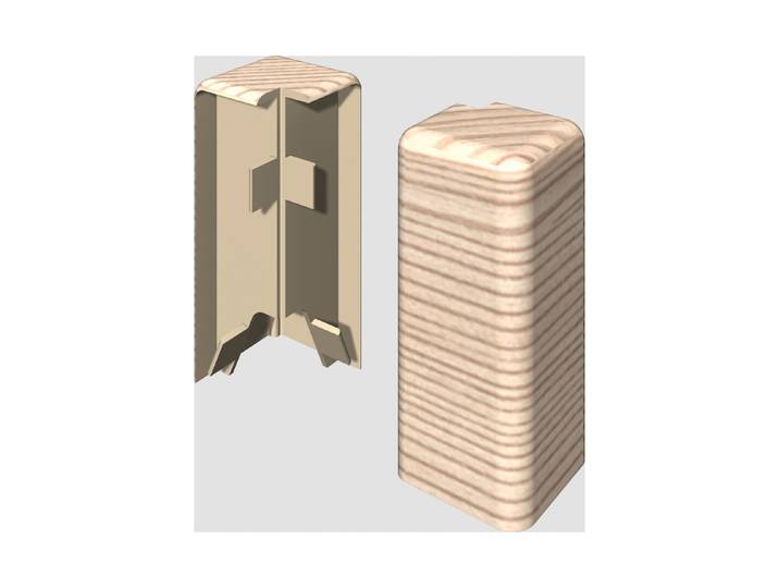 Egger Aussenecke 6 cm Esche beige neues kubisches Profil 2 Stück