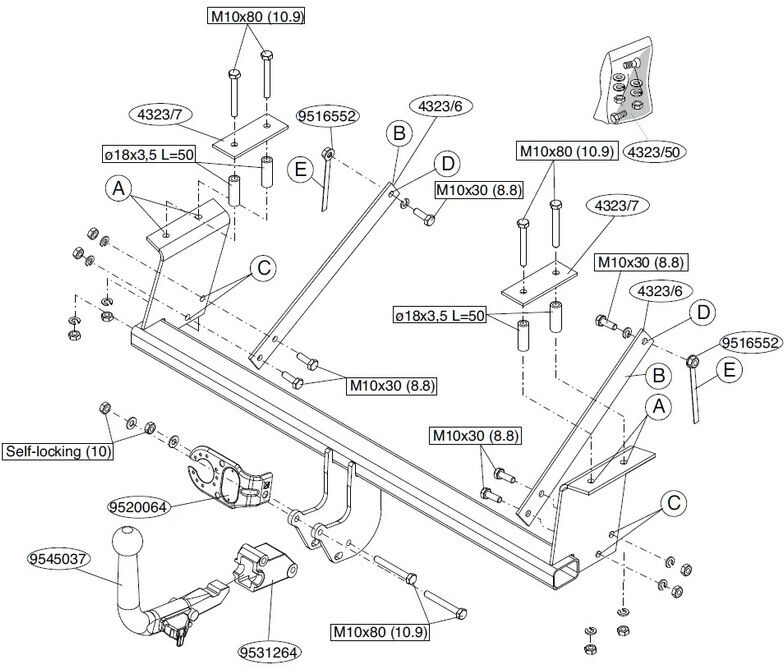 Attelage Subaru Justy (11/07-03/11) RDSOH