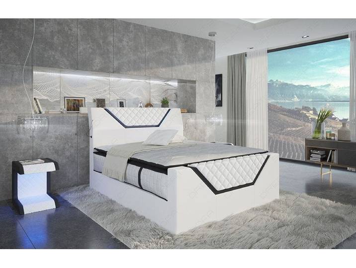 Boxspringbett Nantes Leder