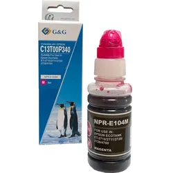 G&G EcoTank Tinte kompatibel zu Epson 104/ C13T00P340 Magenta