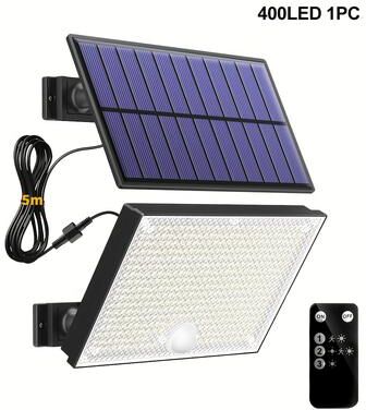 Multicon Wholesale Hub Outdoor Motion Sensor Solar Security Lights, New Solar Lights, Waterproof Garden Light 400led 1pc